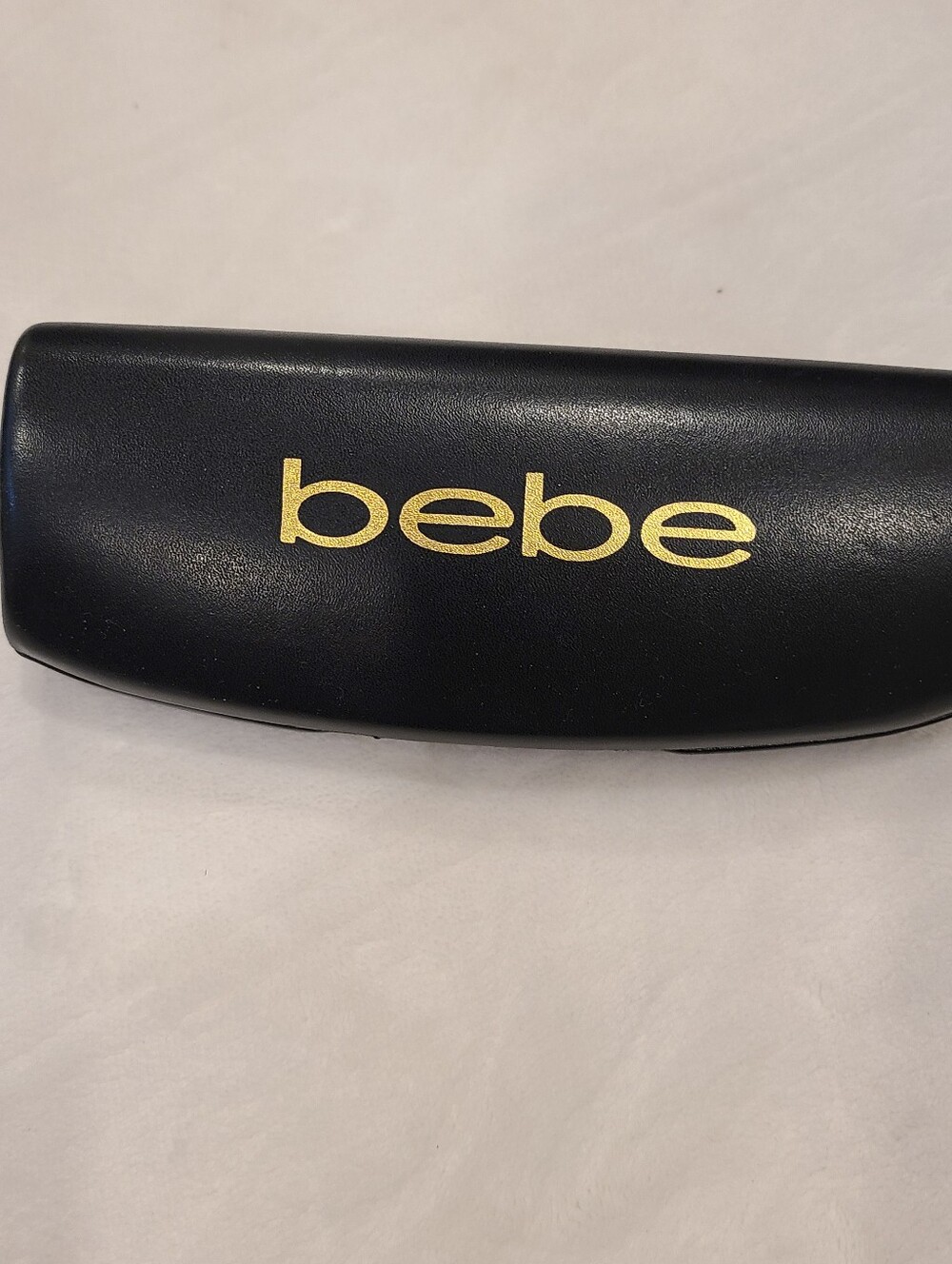 bebe Black Sunglasses Case with Gold Logo